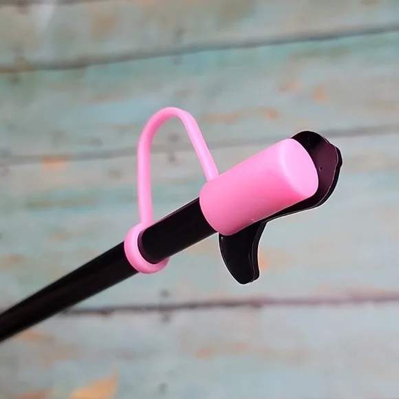 Pink Cowboy Boot Straw Topper - Picture 2 of 5